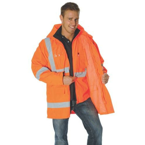 HiVis Cross Back D/N “2 in 1” Rain Jacket 3995DNC1” Rain Jacket 3995