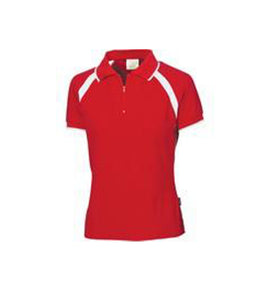 Ladies Poly/Cotton Contrast Raglan Panel Polo 5246